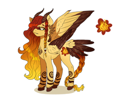 Size: 1280x977 | Tagged: safe, artist:clown-bread, derpibooru import, oc, oc only, pony, butt wings, eyelashes, female, frown, horns, magical lesbian spawn, mare, multiple wings, offspring, parent:daybreaker, parent:fluttershy, simple background, solo, transparent background, wings