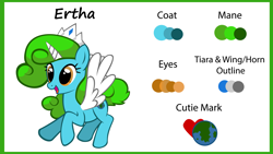 Size: 8000x4500 | Tagged: safe, artist:cloud burst, derpibooru import, oc, oc:ertha, alicorn, pony, earth, heart, reference sheet, simple background, smiling, white background