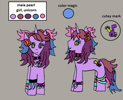 Size: 1194x970 | Tagged: safe, artist:ask-luciavampire, derpibooru import, oc, pony, unicorn, ask-ponys-gamer-club, profile