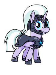 Size: 768x1024 | Tagged: safe, artist:windy breeze, derpibooru import, oc, oc only, oc:blue vision, pony, unicorn, 2021 community collab, armor, derpibooru community collaboration, female, happy, mare, night guard, simple background, smiling, solo, transparent background