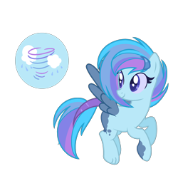 Size: 2301x2272 | Tagged: safe, artist:just-silvushka, derpibooru import, oc, oc only, hybrid, pony, base used, looking back, parent:discord, parent:rainbow dash, simple background, smiling, solo, transparent background, wings