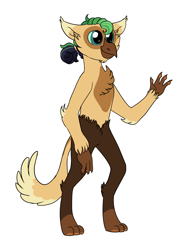 Size: 3000x4000 | Tagged: safe, artist:queenderpyturtle, derpibooru import, oc, interspecies offspring, offspring, parent:capper dapperpaws, parent:captain celaeno, simple background, solo, white background