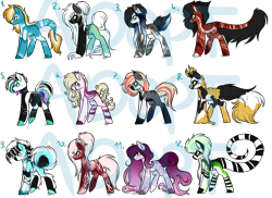 Size: 1196x870 | Tagged: safe, artist:beamybutt, derpibooru import, oc, oc only, earth pony, pony, base used, ear fluff, ears, earth pony oc, group, simple background, transparent background