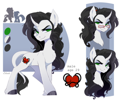 Size: 5000x4000 | Tagged: safe, artist:xsatanielx, derpibooru import, oc, oc only, oc:reinina hazard, pony, unicorn, cutie mark, male, rcf community, reference, rule 63, solo