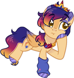 Size: 969x1019 | Tagged: safe, artist:rickysocks, derpibooru import, oc, oc only, pegasus, pony, crown, female, jewelry, mare, regalia, simple background, solo, transparent background