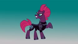 Size: 3264x1836 | Tagged: safe, derpibooru import, tempest shadow, unicorn, my little pony: the movie, armor, gradient background, solo