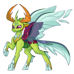 Size: 3000x3000 | Tagged: safe, artist:greenmaneheart, derpibooru import, thorax, changedling, changeling, king thorax, simple background, solo, transparent background