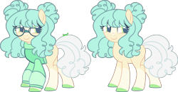 Size: 4922x2562 | Tagged: safe, artist:kurosawakuro, derpibooru import, oc, oc only, earth pony, pony, base used, clothes, female, glasses, mare, offspring, parent:coco pommel, parent:svengallop, simple background, solo, sweater, transparent background