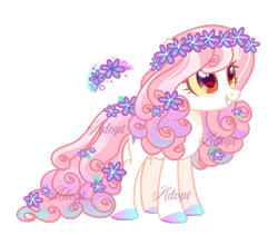 Size: 1920x1624 | Tagged: safe, artist:starflightsparkleyt, derpibooru import, oc, oc only, earth pony, pony, colored sclera, female, flower, flower in hair, jaundice, mare, simple background, solo, transparent background, yellow sclera