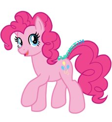 Size: 850x926 | Tagged: safe, artist:wavebreeze234, derpibooru import, pinkie pie, earth pony, pony, eyelashes, female, mare, signature, simple background, solo, transparent background