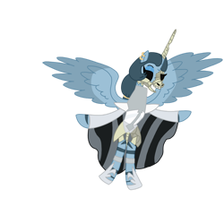 Size: 1280x1281 | Tagged: safe, artist:chanyhuman, derpibooru import, alicorn, pony, undead, zombie, zombie pony, clothes, cosplay, costume, crossover, queen parabola, simple background, solo, transparent background, vector, white diamond (steven universe)