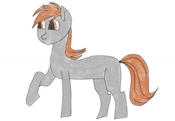 Size: 1280x889 | Tagged: safe, artist:megavasiliy007, derpibooru import, oc, oc only, oc:darkmind, pony, unicorn, blind, horn, male, simple background, solo, stallion