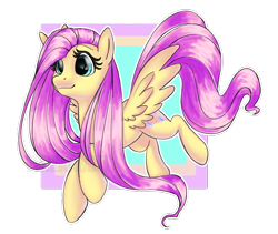 Size: 3440x2897 | Tagged: safe, artist:fotia_kouneli, derpibooru import, fluttershy, pegasus, pony, abstract background, female, flying, high res, mare, outline, partial background, simple background, smiling, solo, spread wings, three quarter view, transparent background, white outline, wings