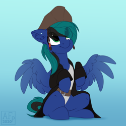 Size: 3500x3500 | Tagged: safe, artist:airfly-pony, derpibooru import, oc, oc:ender, pegasus, pony, begging, clothes, costume, cute, halloween, halloween costume, hat, holiday, jack sparrow, male, pegasus oc, pirate, pirate hat, pirates of the caribbean, spread wings, stallion, trick or treat, wings