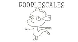 Size: 960x519 | Tagged: safe, artist:undeadponysoldier, spike, dragon, series:spikebob scalepants, blank expression, derp, doodlebob, faic, frankendoodle, male, parody, solo, spongebob squarepants, stylistic suck, t pose, title card