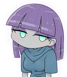 Size: 640x740 | Tagged: safe, artist:batipin, derpibooru import, part of a set, maud pie, equestria girls, chibi, no mouth, no nose, simple background, solo, transparent background