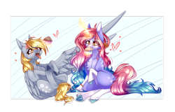 Size: 2970x1902 | Tagged: safe, artist:honeybbear, derpibooru import, derpy hooves, oc, pony, unicorn, female, food, mare, muffin