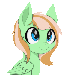 Size: 800x800 | Tagged: safe, artist:manta, oc, oc only, oc:sapphie, pegasus, pony, animated, blepping, blinking, blue eyes, cute, female, ocbetes, simple background, solo, tongue, tongue out, transparent background, two toned mane
