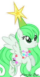 Size: 700x1326 | Tagged: safe, artist:diya1967, derpibooru import, oc, oc only, oc:sparrow gale, christmas, christmas lights, commission, female, green mane, holiday, mare, simple background, solo, transparent background, ych result