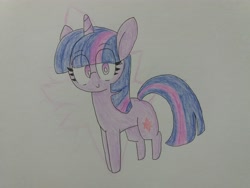 Size: 4128x3096 | Tagged: safe, artist:cherro, derpibooru import, twilight sparkle, pony, unicorn, solo, traditional art