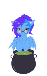 Size: 5000x8000 | Tagged: safe, alternate version, artist:lunar froxy, derpibooru import, oc, oc only, oc:angley, pegasus, chest fluff, commission, cute, ear fluff, ears, female, glasses, looking at you, mare, simple background, solo, transparent background, wings, ych result