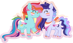 Size: 3039x1795 | Tagged: safe, artist:queenderpyturtle, derpibooru import, oc, oc only, pegasus, pony, colored wings, female, mare, multicolored wings, pride, pride flag, simple background, transparent background, wings