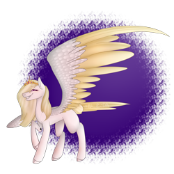 Size: 4000x4000 | Tagged: safe, artist:pokaparida, derpibooru import, oc, oc only, pegasus, pony, colored wings, female, large wings, mare, simple background, solo, transparent background, two toned wings, wings