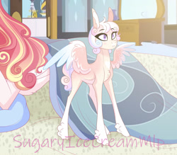 Size: 1280x1119 | Tagged: safe, artist:sugaryicecreammlp, derpibooru import, oc, oc only, oc:lovely heart, pegasus, pony, eye clipping through hair, eyebrows, eyebrows visible through hair, female, filly, foal, pegasus oc, solo