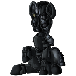 Size: 1280x1280 | Tagged: safe, artist:kranonetwork, derpibooru import, oc, oc:steelhooves, earth pony, pony, fallout equestria, balefire blues, hearts of iron 4, sitting, solo