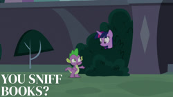 Size: 1280x720 | Tagged: safe, derpibooru import, edit, edited screencap, editor:quoterific, screencap, spike, twilight sparkle, twilight sparkle (alicorn), alicorn, dragon, pony, season 9, the point of no return, female, male, mare, open mouth, winged spike, wings