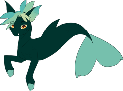 Size: 1280x949 | Tagged: safe, artist:witchtype, derpibooru import, oc, oc only, seapony (g4), dorsal fin, fins, fish tail, flowing tail, green mane, male, orange eyes, simple background, solo, tail, transparent background