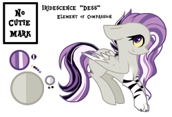 Size: 1500x1018 | Tagged: safe, artist:gallantserver, derpibooru import, oc, oc:iridescence, hybrid, female, interspecies offspring, offspring, parent:discord, parent:fluttershy, parents:discoshy, simple background, solo, transparent background