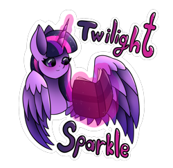 Size: 1685x1639 | Tagged: safe, artist:yanderecomet, derpibooru import, twilight sparkle, twilight sparkle (alicorn), alicorn, female, glowing, glowing horn, horn, magic, reading, simple background, solo, telekinesis, transparent background, white outline