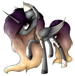 Size: 1731x1762 | Tagged: safe, artist:beamybutt, derpibooru import, oc, oc only, alicorn, pony, alicorn oc, ear fluff, ears, eyelashes, female, horn, mare, raised hoof, raised leg, simple background, solo, transparent background, wings