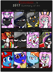 Size: 1000x1357 | Tagged: safe, artist:tranzmuteproductions, derpibooru import, rainbow dash, oc, oc:lightning bliss, oc:tranzmute, anthro, bat pony, pony, rabbit, unicorn, :p, animal, anthro with ponies, bandaid, bat pony oc, blushing, clown, female, glasses, goggles, grumpy, horn, male, mare, one eye closed, smiling, smirk, stallion, tongue, tongue out, unicorn oc, wink