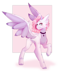 Size: 1632x1886 | Tagged: safe, artist:keltonia, derpibooru import, oc, oc only, oc:daffodil, pegasus, pony, female, horns, mare, simple background, solo, transparent background