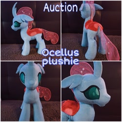 Size: 3464x3464 | Tagged: safe, artist:kuroran, derpibooru import, ocellus, advertisement, high res, plushie, solo