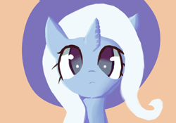 Size: 2388x1668 | Tagged: safe, artist:solid shrimp, derpibooru import, trixie, unicorn, bust, clothes, cute, diatrixes, female, hat, looking at you, mare, mare stare, simple background, solo, trixie's hat