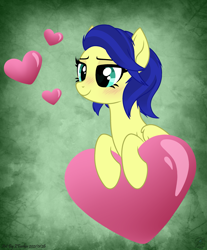 Size: 2605x3145 | Tagged: safe, artist:108-zeroforce, artist:starshade, derpibooru import, oc, oc only, oc:nova, pegasus, pony, base used, commission, female, gradient background, heart, heart eyes, mare, solo, tail, wingding eyes, ych result