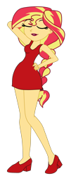 Size: 1506x3184 | Tagged: safe, artist:gmaplay, derpibooru import, sunset shimmer, oc, oc:sunrise shimmer, equestria girls, solo