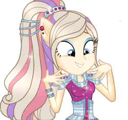 Size: 2200x2072 | Tagged: safe, artist:gihhbloonde, derpibooru import, oc, oc only, equestria girls, base used, clothes, eyelashes, female, makeup, simple background, smiling, solo, transparent background