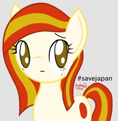 Size: 1080x1105 | Tagged: safe, derpibooru import, oc, oc:poniko, pony, japan, nation ponies, ponified, sad, solo