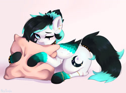 Size: 1280x942 | Tagged: safe, artist:second-can, derpibooru import, oc, pegasus, pony, female, lying down, mare, pillow, prone, solo