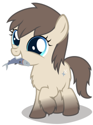 Size: 2620x3500 | Tagged: safe, artist:strategypony, derpibooru import, oc, oc only, oc:frosty flakes, fish, pony, chest fluff, eating, female, filly, fluffy, foal, food, hoof fluff, meat, ponies eating meat, simple background, snowpony (species), taiga pony, transparent background, yakutian horse