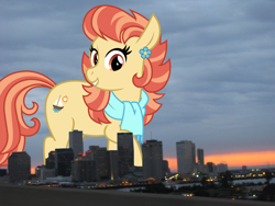 Size: 2048x1536 | Tagged: safe, artist:cheezedoodle96, derpibooru import, aunt holiday, earth pony, pony, female, giant pony, giant/macro earth pony, giantess, highrise ponies, irl, louisiana, macro, mare, mega giant, new orleans, photo, ponies in real life