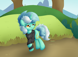 Size: 4212x3059 | Tagged: safe, artist:background basset, derpibooru import, lyra heartstrings, pony, unicorn, clothes, depressed, dig the swell hoodie, hoodie, solo