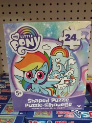 Size: 3120x4160 | Tagged: safe, derpibooru import, rainbow dash, pegasus, pony, my little pony: pony life, 24 piece puzzle, dollar tree, looking at you, my little pony logo, photo, puzzle, solo