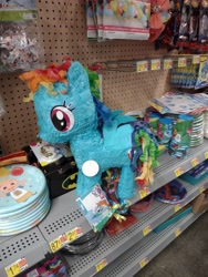 Size: 3000x4000 | Tagged: safe, derpibooru import, rainbow dash, pegasus, pony, blue's clues, irl photo, piñata, price tag, shelf, store, walmart