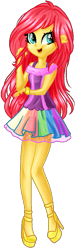 Size: 247x814 | Tagged: safe, artist:gihhbloonde, derpibooru import, oc, oc only, equestria girls, clothes, eyelashes, female, high heels, open mouth, shoes, simple background, skirt, smiling, solo, transparent background