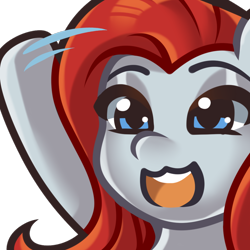 Size: 1000x1000 | Tagged: safe, artist:azure_designs, derpibooru import, pegasus, pony, 2022 community collab, derpibooru community collaboration, emote, simple background, solo, transparent background, twitch, waving